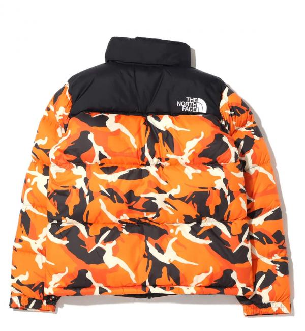 THE NORTH FACE NOVELTY NUPTSE JACKET レッドオレンジエクスプローラーカモ 21FW-I