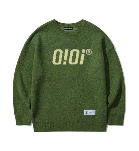 5252 By O Oi Oioi Logo Knit Green 21fa I Atmos Pink アトモス ピンク の通販 アイルミネ