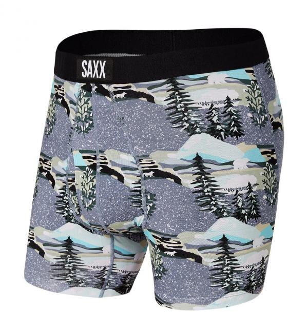 yAgX@sN/atmos pinkz SAXX ULTRA BOXER BRIEF FLY GREY THE HILLS ARE ALIVE 21FA-I
