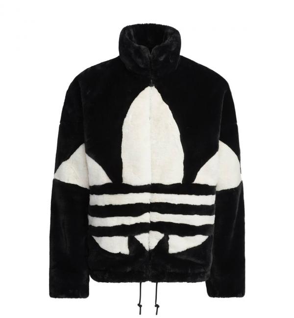 adidas FUR JACKET BLACK/CHALK WHITE 21FW-I|atmos pink(アトモス