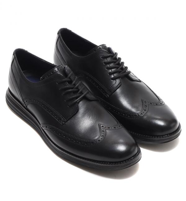 Cole Haan ORIGINALGRAND WINGTIP OXFORD BLACK/BLACK 23FA-I|atmos