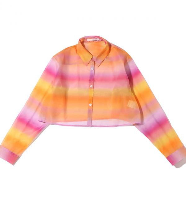 atmos pink アシメ ショルダー ショート TOPS ORANGE 19SP-I|atmos