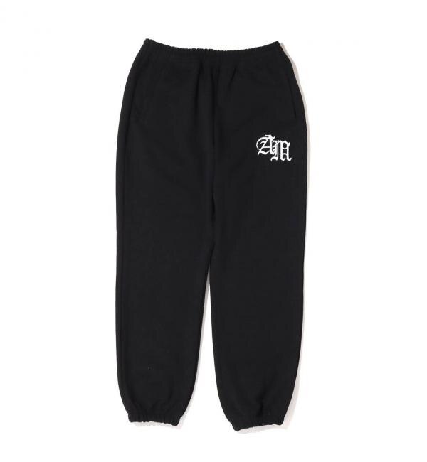 atmos OLD ENGLISH SWEAT PANT BLACK 22SP-I