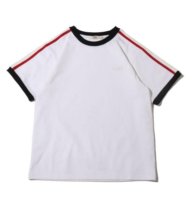 【アトモス ピンク/atmos pink】 UGG サイドライン Tシャツ WHITE 22SS-I