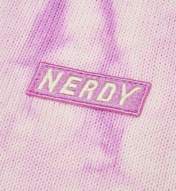 NERDY Tie-Dyeing Cropped Cardigan LIGHT PURPLE 22SU-I|atmos pink