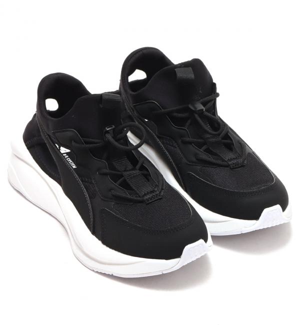 black and pink puma trainers