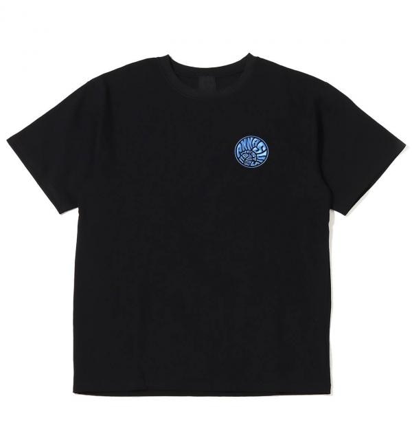 ＜アイルミネ＞【アトモス ピンク/atmos pink】 ANNA SUI Archive 刺繍ロゴ Tシャツ BLACK 22SU-I
