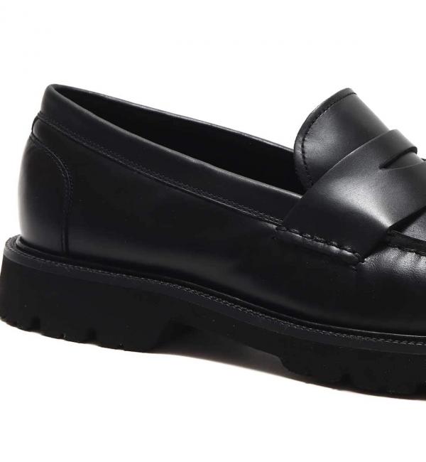 COLE HAAN AMERICAN CLASSICS PENNY LOAFER BLACK/BLACK 23FA-I|atmos