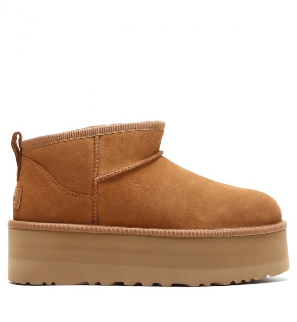 UGG W CLASSIC ULTRA MINI PLATFORM CHESTNUT 22FW-I|atmos pink