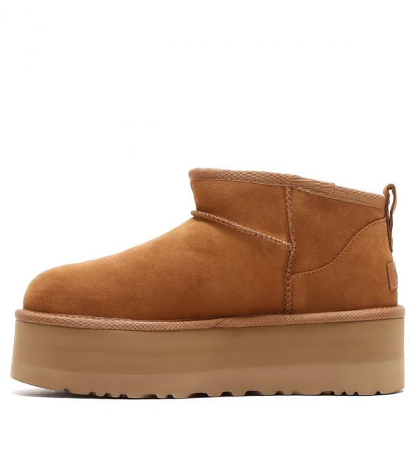 UGG W CLASSIC ULTRA MINI PLATFORM CHESTNUT 22FW-I|atmos pink