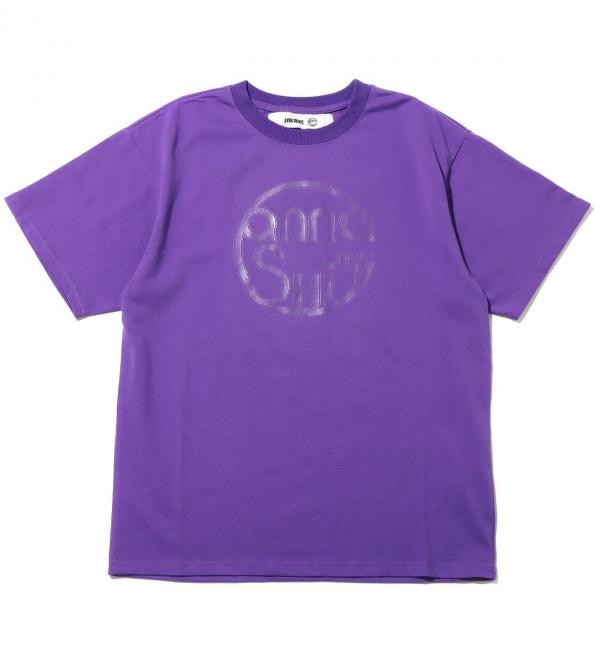 ＜アイルミネ＞【アトモス ピンク/atmos pink】 ANNA SUI NYC シリコンプリント ロゴTシャツ PURPLE 22FA-I