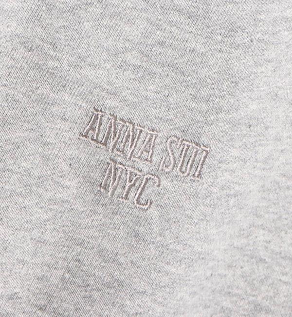 ANNA SUI NYC ロゴ刺繍 クルーネックスウェット GRAY 22FA-I|atmos