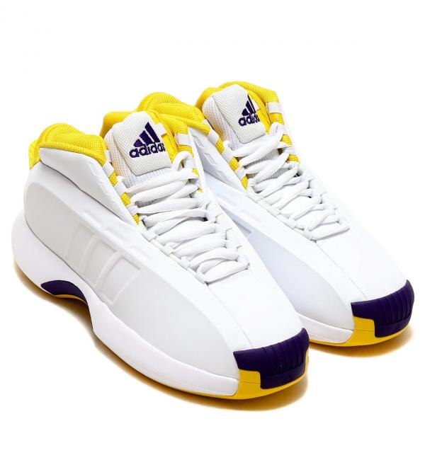 モテ系ファッションメンズ|【アトモス　ピンク/atmos pink】 adidas Crazy 1 "Lakers Home" FOOTWEAR WHITE/BOLD GOLD/COLLEGE PURPLE 22FW-S