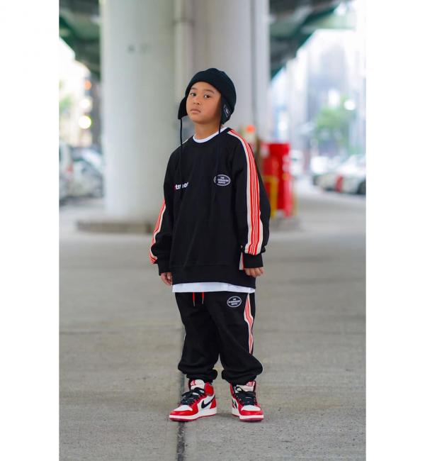 THE OTOGIBANASHI SUPPLY x atmos KIDS CREW NECK SWEAT BLACK 22HO-S