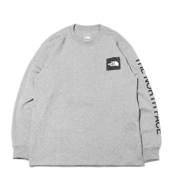 THE NORTH FACE L/S SLEEVE GRAPHIC TEE ミックスグレー 23SS-I|atmos 