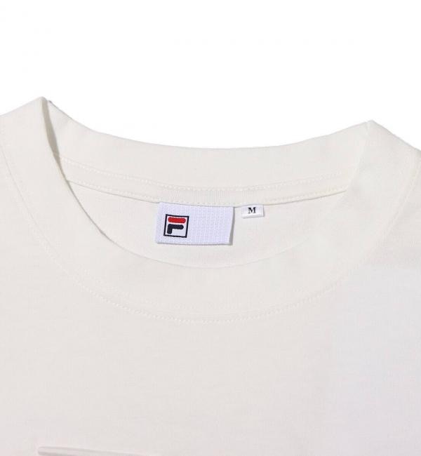 FILA × YONAKA ショート丈 Tシャツ ホワイト 23SS-S|atmos pink(アトモス ピンク)の通販｜アイルミネ