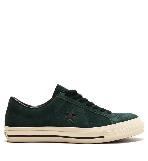 CONVERSE ONE STAR J SUEDE GREEN/BLACK 23SS-I|atmos pink(アトモス