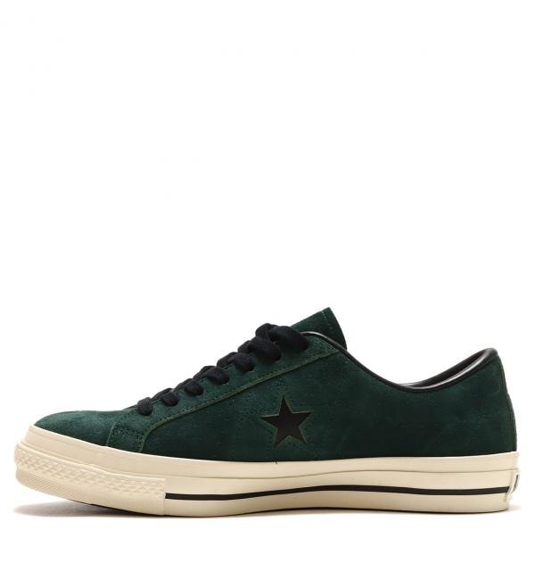 CONVERSE ONE STAR J SUEDE GREEN/BLACK 23SS-I|atmos pink(アトモス