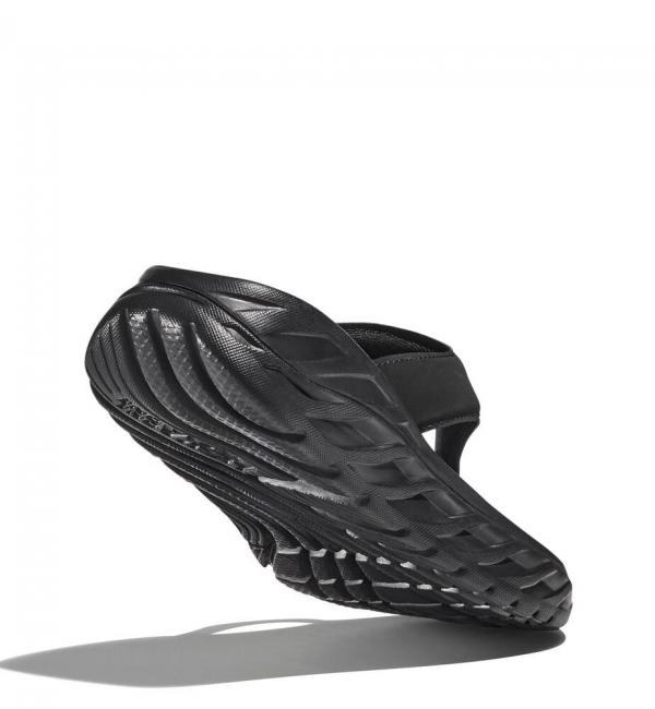 HOKA ONEONE ORA RECOVERY FLIP Black/Dark Gull Gray 23SS-I|atmos