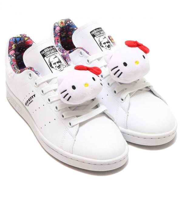 adidas STAN SMITH W HELLO KITTY FTWWHT/CBLACK/LTFLRE 23SS-I|atmos