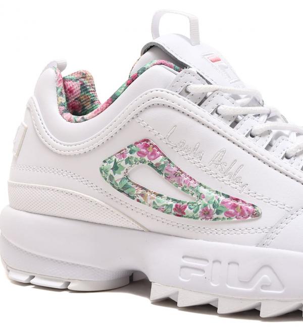 FILA DisruptorII × Laura Ashley × atmos pink WHITE/PINK/FLOWER