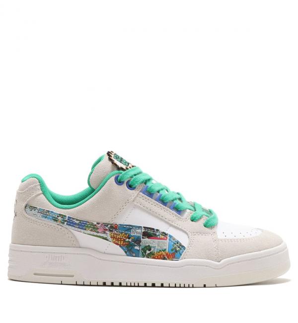 PUMA SLIPSTREAM LO SUPER COMIC PUMA WHITE-GRASSY GREEN-VAPO 23SU-I