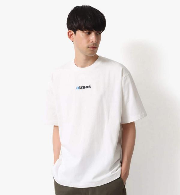 atmos Embroidery Classic Logo T-shirts WHITE 23FA-I|atmos pink