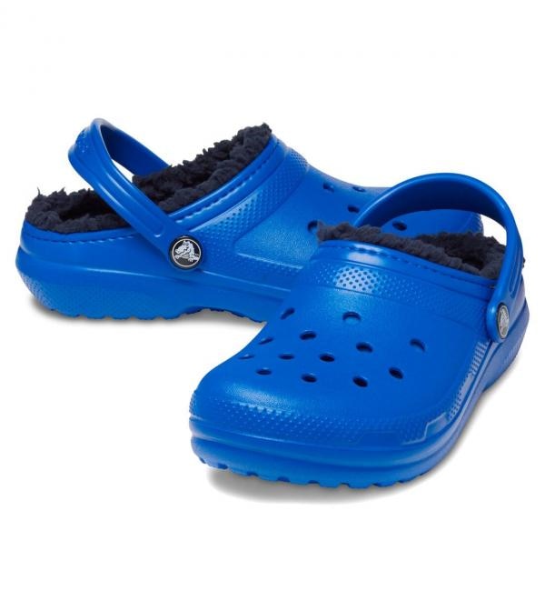 yAgX@sN/atmos pinkz crocs Classic Lined Clog K Blue Bolt 23SS-I