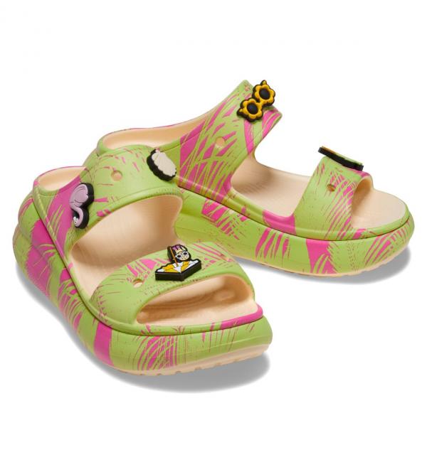 crocs ClassicCrushSpringBreakSandal Vanilla/Multi 23SS-S|atmos