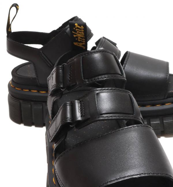 Dr.Martens Ricki 3-strap sandal Black Nappa Lux BLACK 23SS-I|atmos