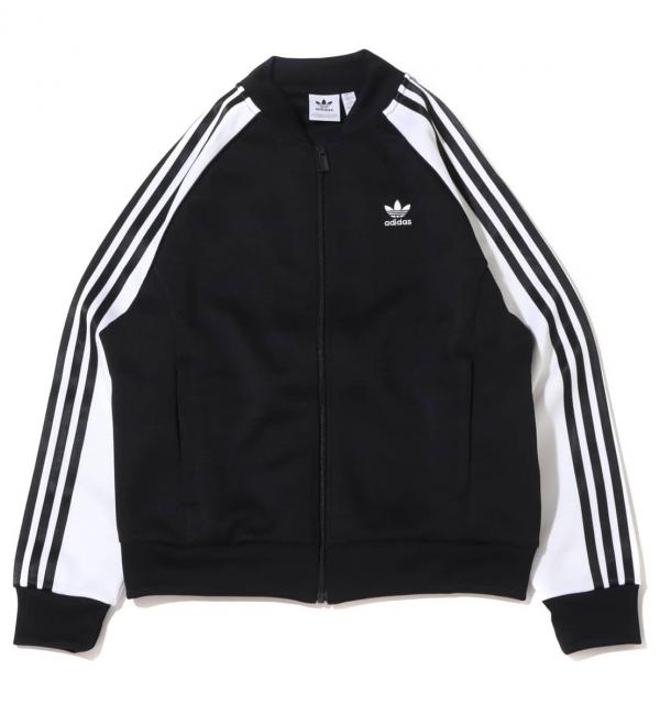 adidas OVERSIZED SST TRACK TOP BLACK/WHITE 23FW-I|atmos