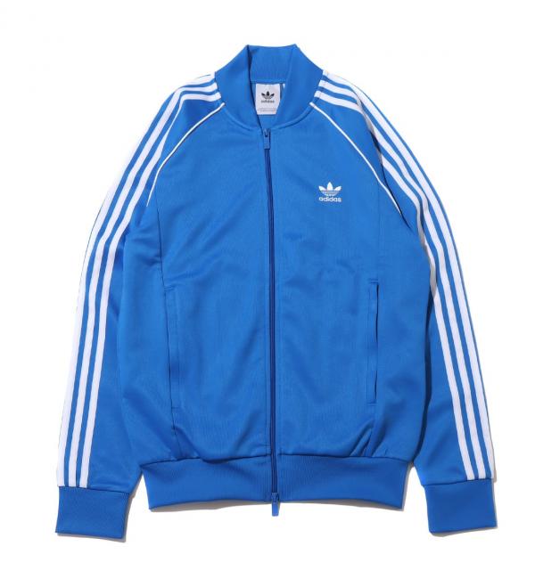 評判 adidas Originals SST TRACK TOP ブルー＆ホワイト ジャージ