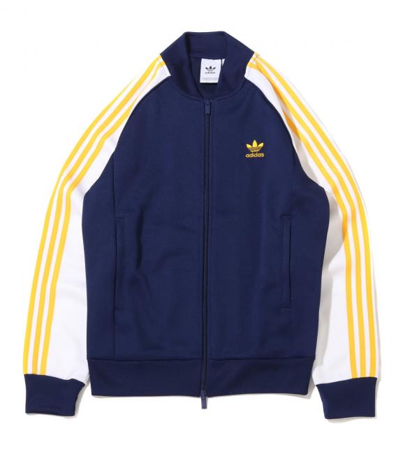Adidas sst track jacket yellow 2025