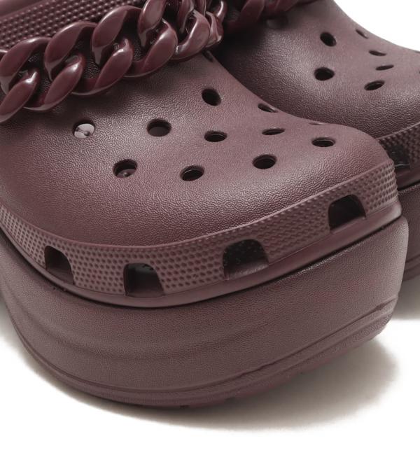 crocs Siren Chain Clog Dark Cherry 23FW-I|atmos pink(アトモス