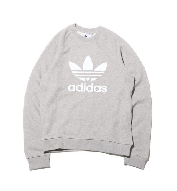 Adidas trefoil sales crew sweatshirt