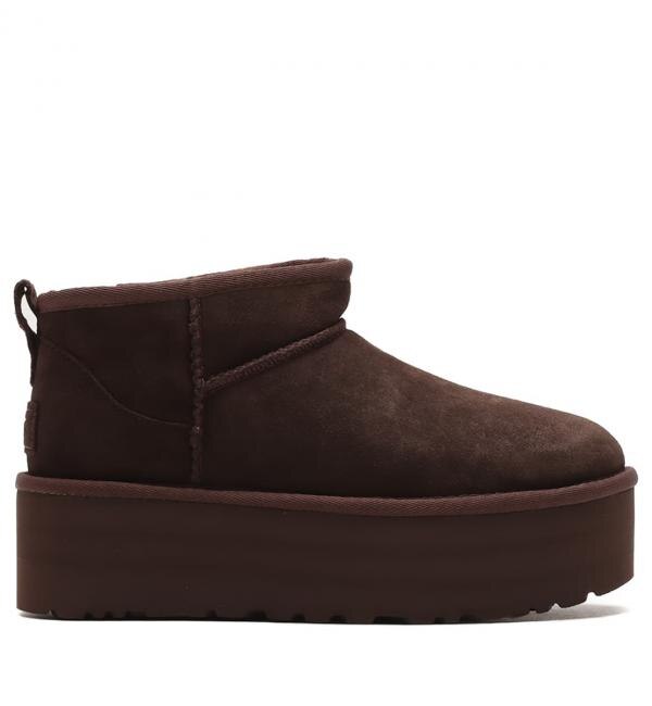 UGG CLASSIC ULTRA MINI PLATFORM BURNT CEDAR 23FW-I|atmos pink