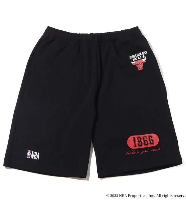 人気ファッションメンズ|【アトモス　ピンク/atmos pink】 TOKYO 23 NBA Team Logo Short Pants BLACK x CHICAGO 23SS-S
