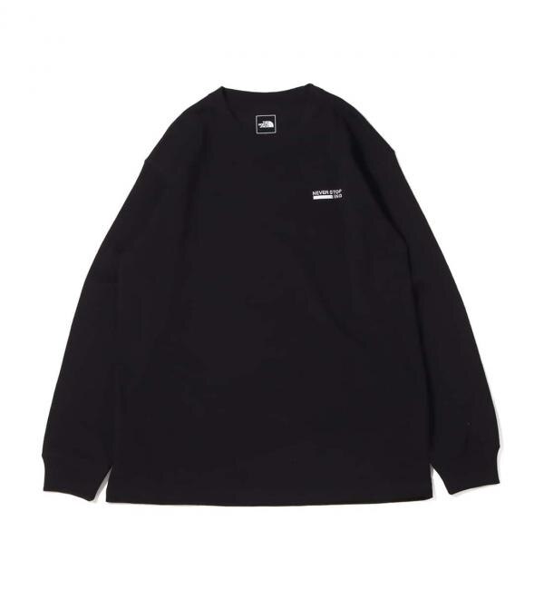 THE NORTH FACE L/S NEVER STOP ING TEE BLACK 23FW-I|atmos pink