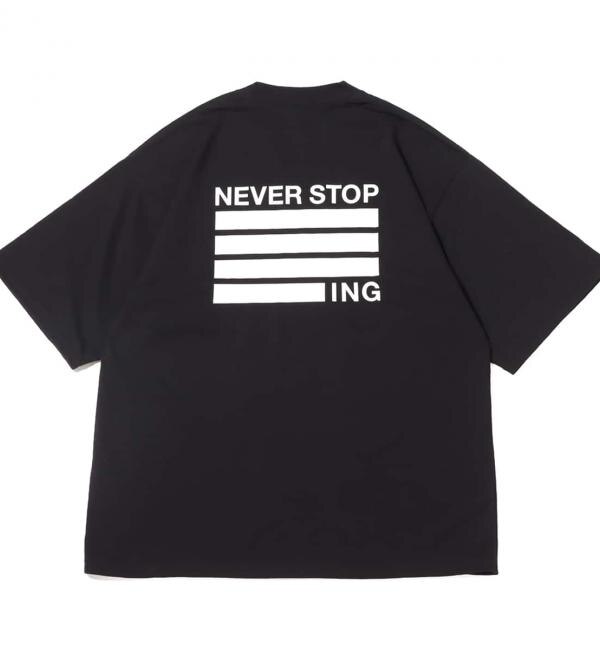 THE NORTH FACE S/S NEVER STOP ING TEE BLACK 23FW-I|atmos pink