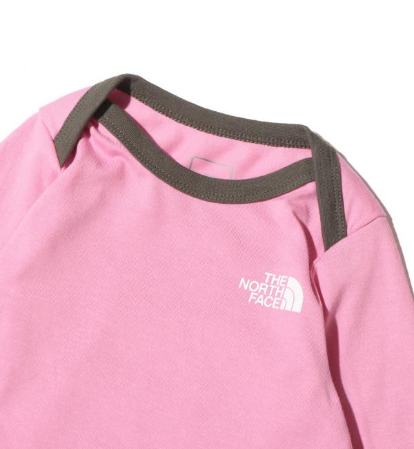 THE NORTH FACE BABY L/S COTTON ROMPERS OCピンク 23FW-I|atmos pink