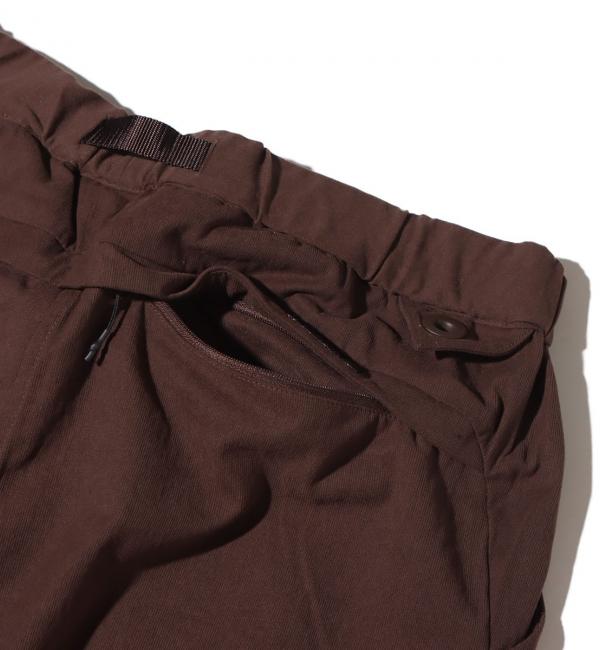 WHITE MOUNTAINEERING x GRAMICCI STRETCH 3 TUCK PANTS BROWN 23FA-I