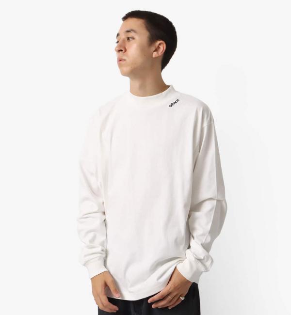 atmos Mock Neck LS T-Shirts WHITE 23FA-I|atmos pink(アトモス