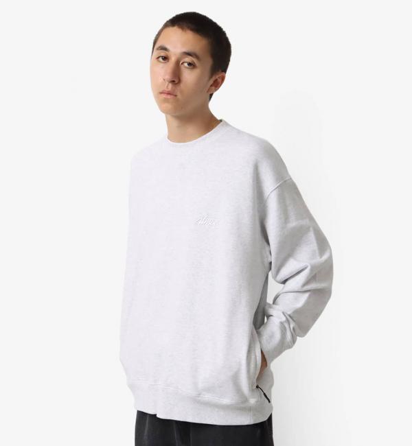 在庫有 atmos Signature logo Crew Neck GREY 23FA-I Crew その他