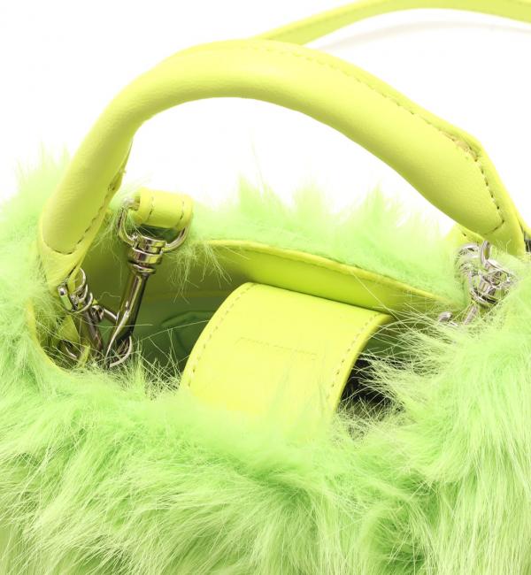 ANNA SUI NYC モンスターファー ミニ ショルダｰバッグ LIME 23FA-I