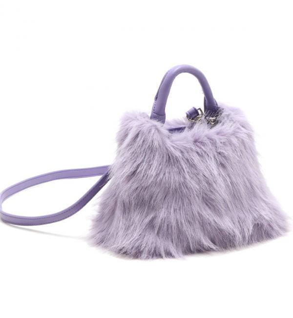 ANNA SUI NYC モンスターファー ミニ ショルダｰバッグ PURPLE 23FA-I