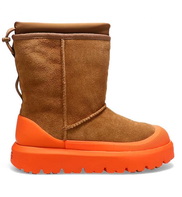 UGG CLASSIC SHORT WEATHER HYBRID CHESTNUT / ORANGE 23FW-I