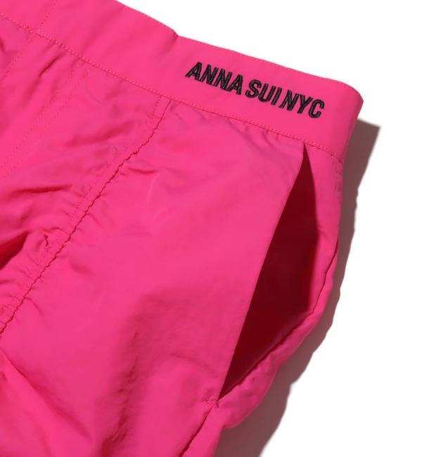 ANNA SUI NYC ナイロンギャザー パンツ PINK 23HO-I|atmos pink