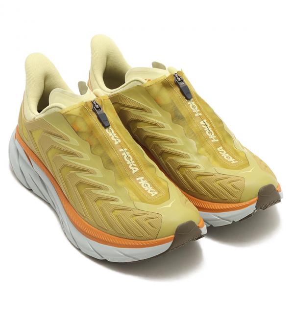 HOKA ONEONE PROJECT CLIFTON GOLDEN LICHEN / CELERY 23FW-I|atmos