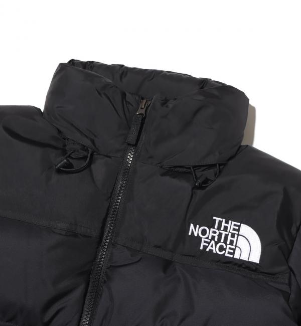 THE NORTH FACE SHORT NUPTSE JACKET BLACK 23FW-I|atmos pink