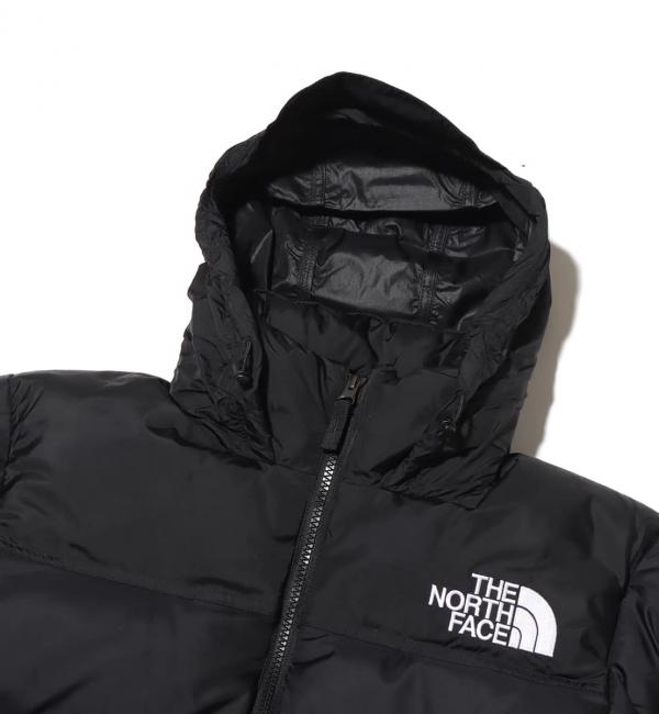 THE NORTH FACE SHORT NUPTSE JACKET BLACK 23FW-I|atmos pink